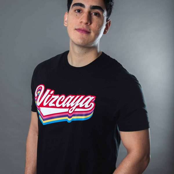 PLAYERA CUELLO REDONDO VIZCAYA COLORS NEGRA
