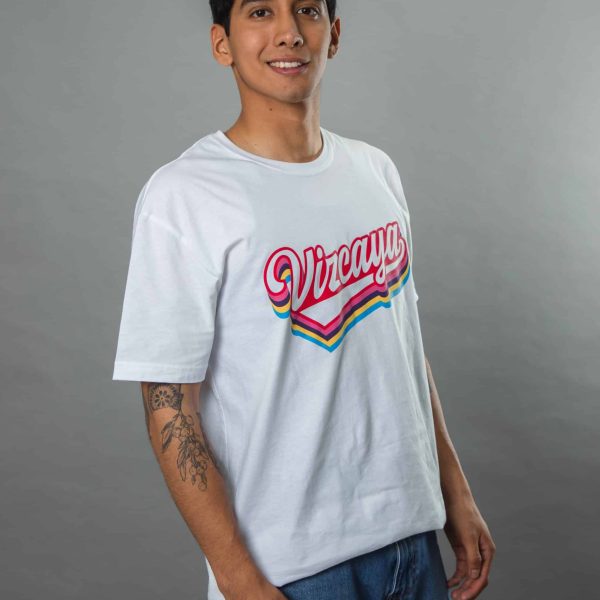 PLAYERA CUELLO REDONDO VIZCAYA COLORS BLANCA