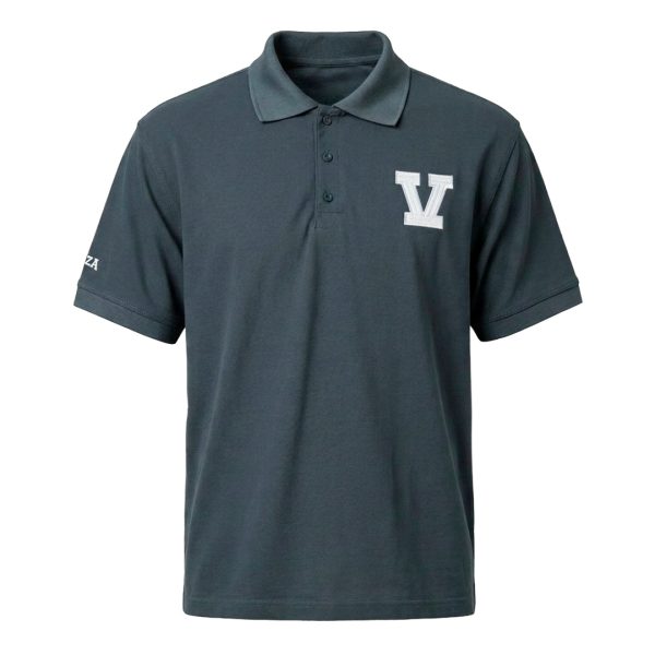 PLAYERA POLO DRY FIT V VIZCAYA/UVA GRIS HOMBRE