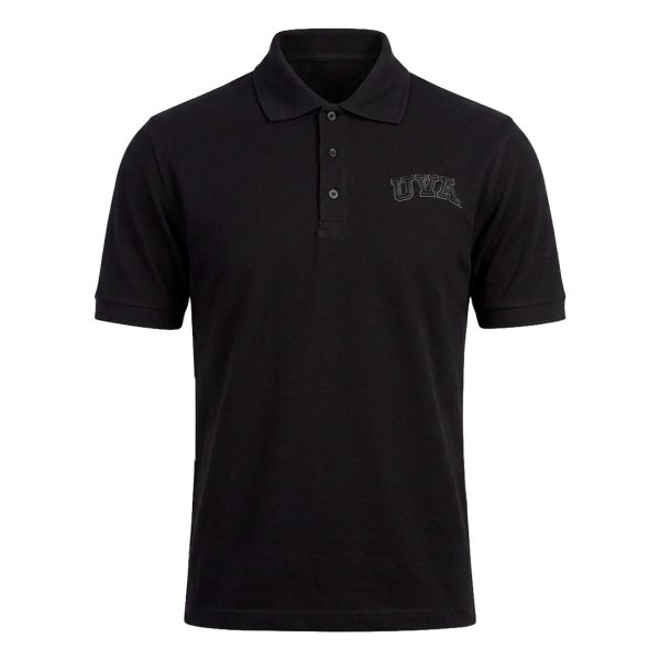 PLAYERA POLO UVA-3D NEGRO HOMBRE