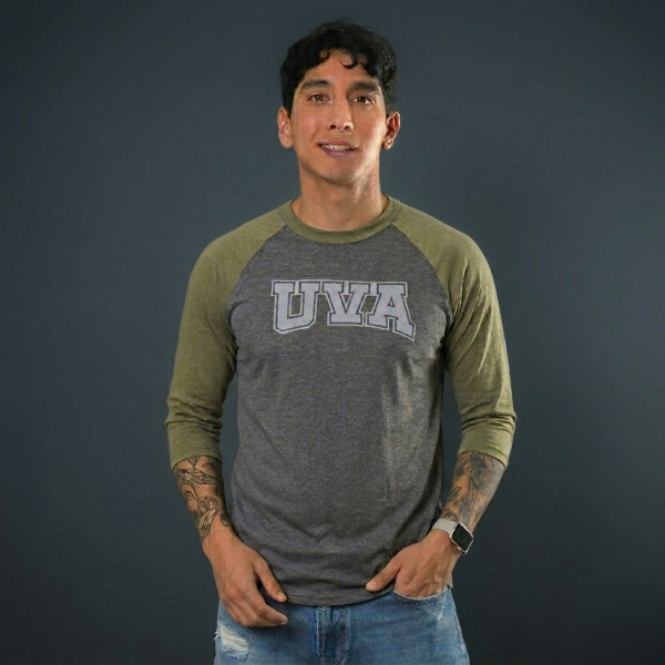 PLAYERA BEISBOLERA CABALLERO VERDE/GRIS VIZCAYA UVA