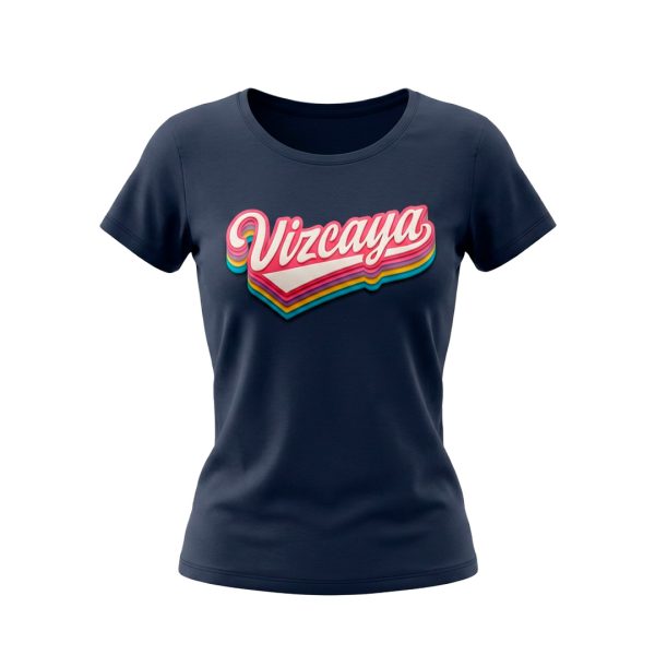 PLAYERA VIZCAYA COLORS DAMA AZUL