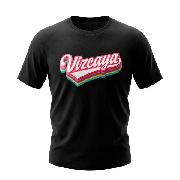 PLAYERA CUELLO REDONDO VIZCAYA COLORS NEGRA