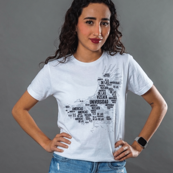 PLAYERA UVA AGUILA MUJER BLANCA