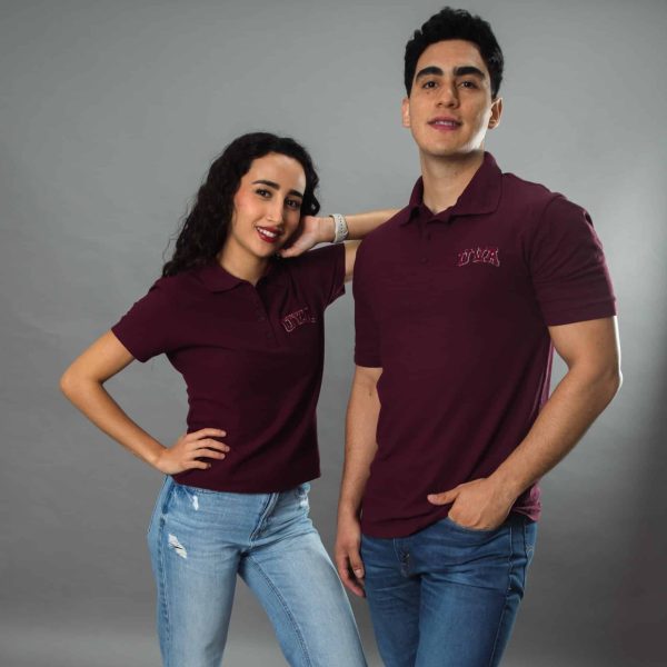 PLAYERA POLO UVA-3D VINO MUJER