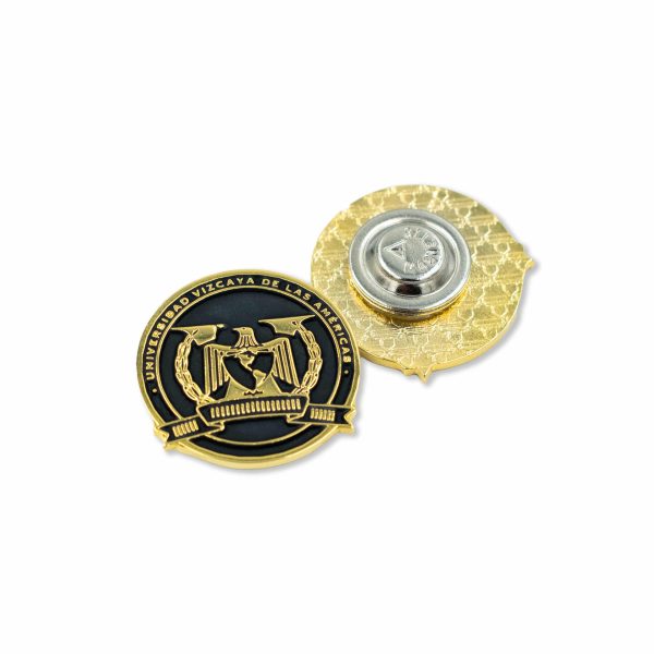 PIN INSTITUCIONAL REDONDO NEGRO MATE C/ IMAN