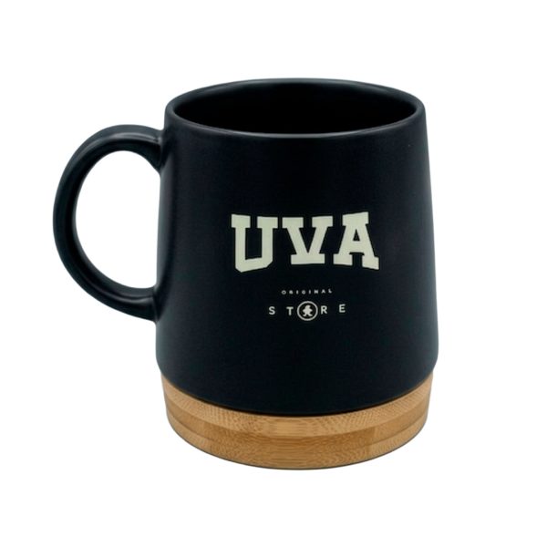 TAZA UVA BASE BAMBU NEGRA