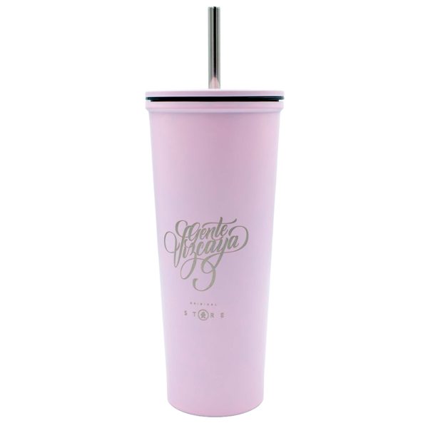 VASO TERMICO GENTE VIZCAYA ROSA C/ POPOTE GRANDE