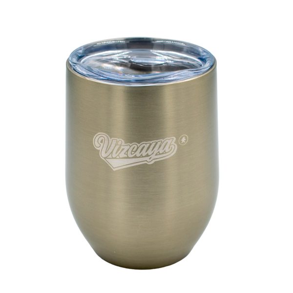 VASO VIZCAYA DE ACERO INOXIDABLE PLATA
