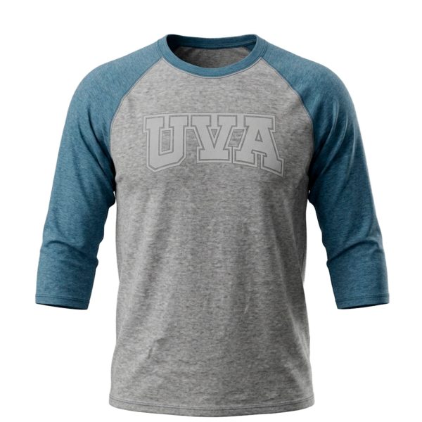 PLAYERA BEISBOLERA CABALLERO AZUL/GRIS VIZCAYA UVA