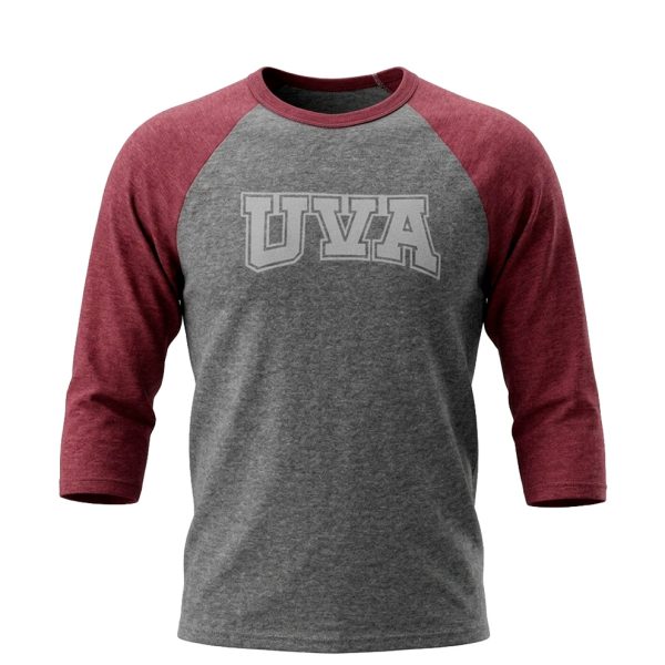 PLAYERA BEISBOLERA CABALLERO VINO/GRIS VIZCAYA UVA