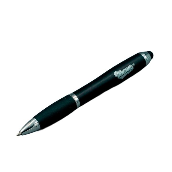 BOLIGRAFO VIZCAYA METALICO CON GRIP Y TOUCH NEGRO