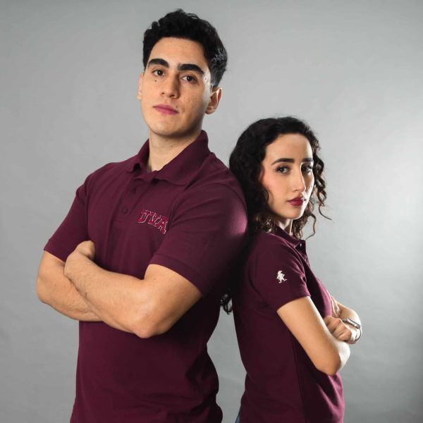 PLAYERA POLO UVA-3D VINO HOMBRE