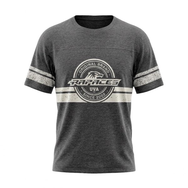 PLAYERA CABALLERO GRIS LOGO RAPACES