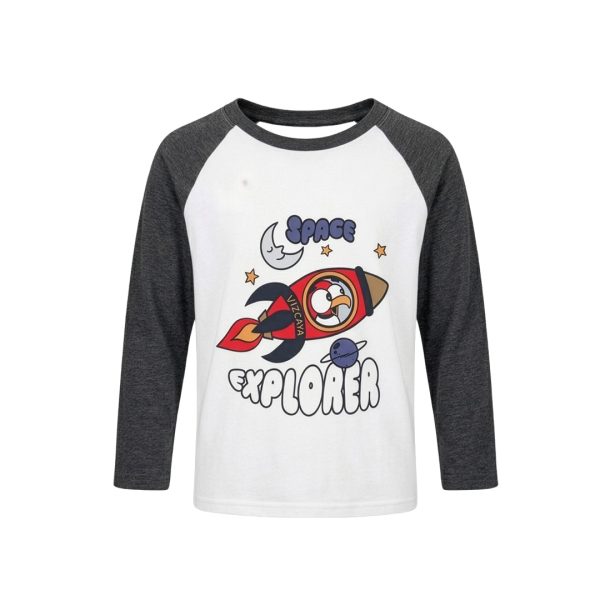PLAYERA BEISBOLERA GRIS VIZCAYA KIDS