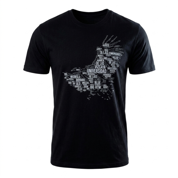 PLAYERA UVA AGUILA HOMBRE NEGRA