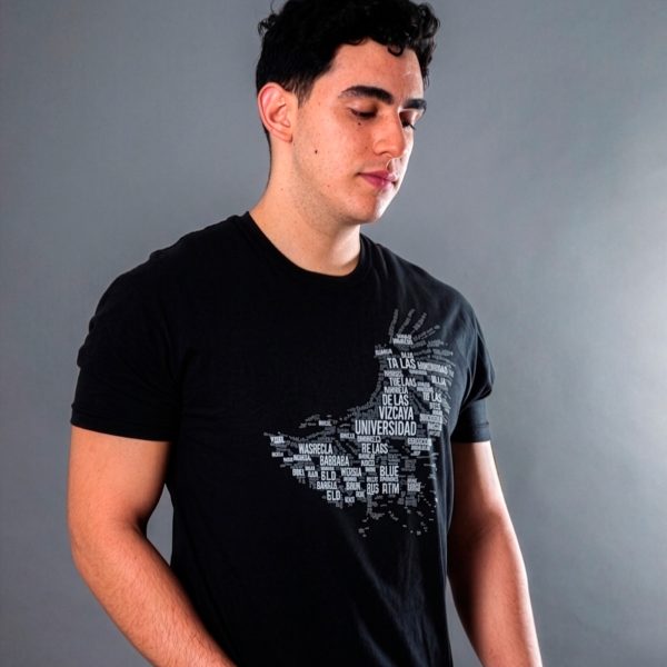 Playera UVA Aguila Hombre Negro