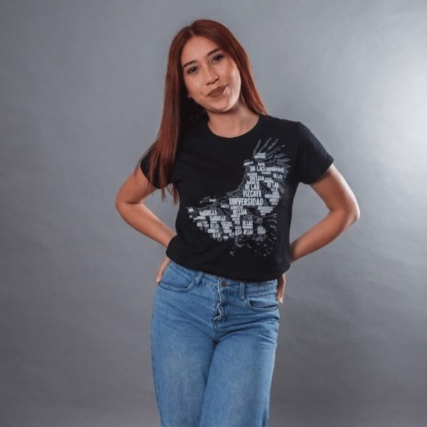 PLAYERA UVA AGUILA MUJER NEGRA