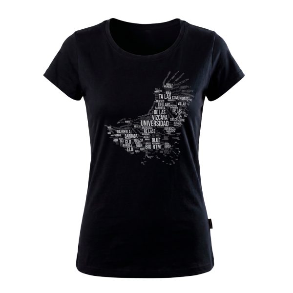 PLAYERA UVA AGUILA MUJER NEGRA
