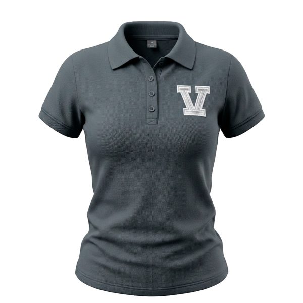 PLAYERA POLO DRY FIT V VIZCAYA/UVA GRIS MUJER