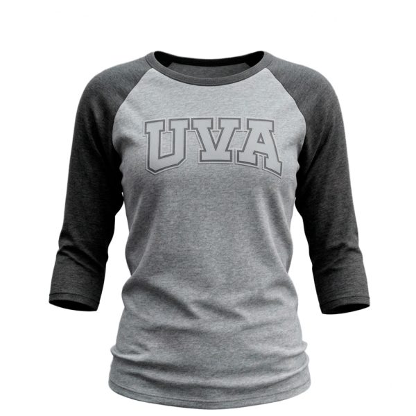 PLAYERA BEISBOLERA DAMA NEGRO/GRIS VIZCAYA UVA