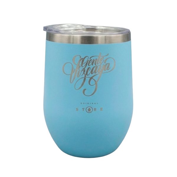 VASO GENTE VIZCAYA DE ACERO INOXIDABLE AZUL