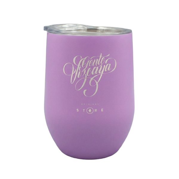 VASO GENTE VIZCAYA DE ACERO INOXIDABLE LILA