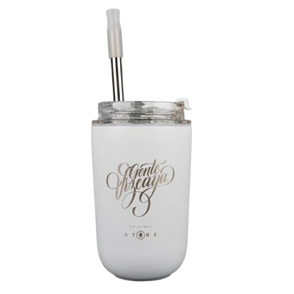 VASO TERMICO GENTE VIZCAYA BLANCO C/ POPOTE CHICO