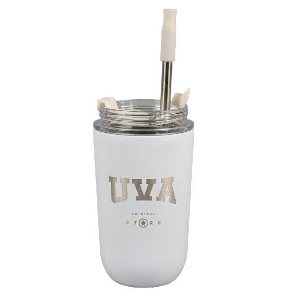 VASO TERMICO UVA BLANCO C/ POPOTE CHICO