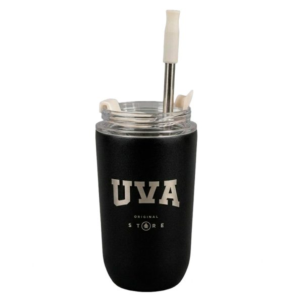 VASO TERMICO UVA NEGRO C/ POPOTE CHICO