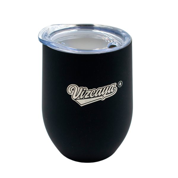 VASO VIZCAYA DE ACERO INOXIDABLE NEGRO