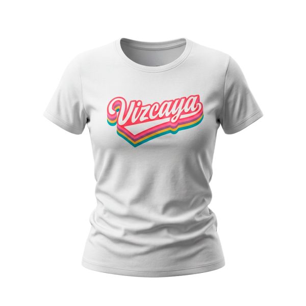 PLAYERA VIZCAYA COLORS DAMA BLANCO