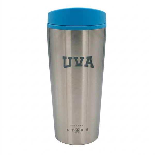 TERMO UVA PLATA/TAPA AZUL