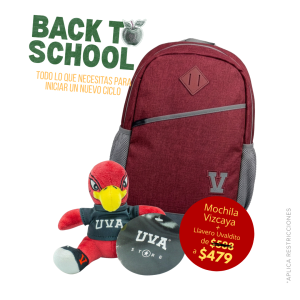 MOCHILA VIZCAYA ROJA +LLAVERO UVALDITO