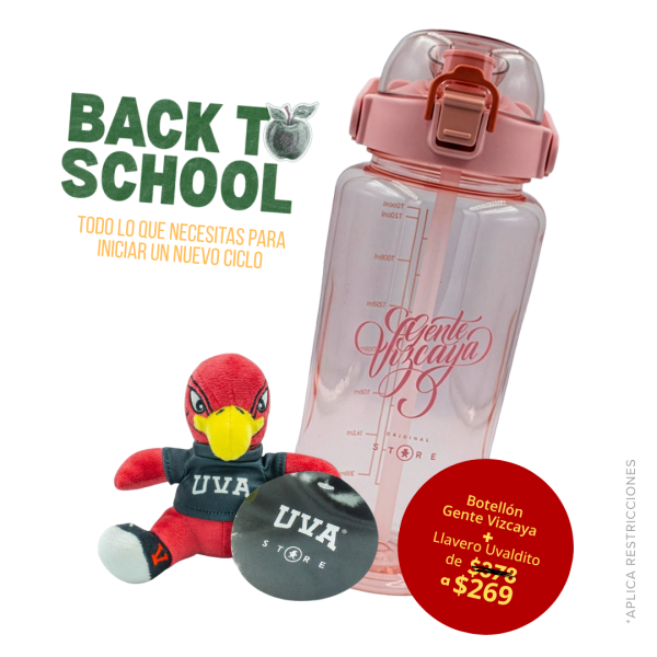 BOTELLON ROSA UVA+ LLAVERO UVALDITO