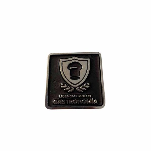 PIN LICENCIATURA GASTRONOMÍA PLATEADO NEGRO