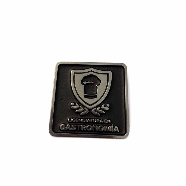 PIN LICENCIATURA GASTRONOMÍA PLATEADO NEGRO