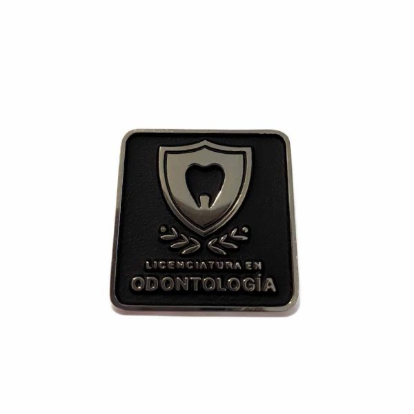 PIN LICENCIATURA EN ODONTOLOGIA PLATEADO NEGRO