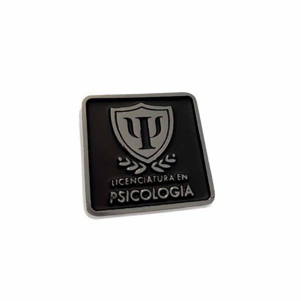 PIN LINCENCIATURA EN PSICOLOGÍA PLATEADO CON NEGRO